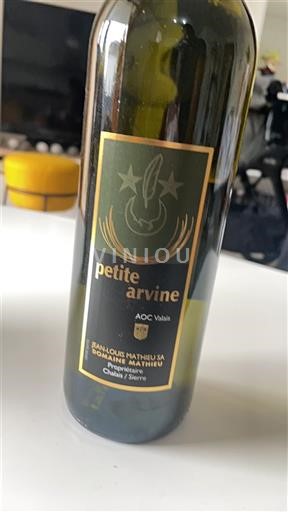 Valais Não especificado Domaine Mathieu Petite Arvine Não Sazonado