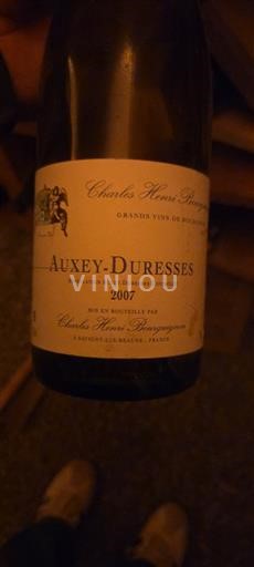 Bourgogne Auxey-duresses Charles Henri Bourguignon 2007