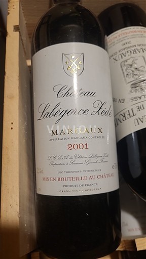 Bordeaux Margaux Château Labégorce Zédé 2001