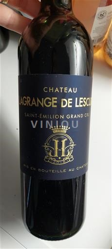 Bordeaux Saint-Émilion Grand Cru Grand Cru Château Lagrange de Lescours 2016