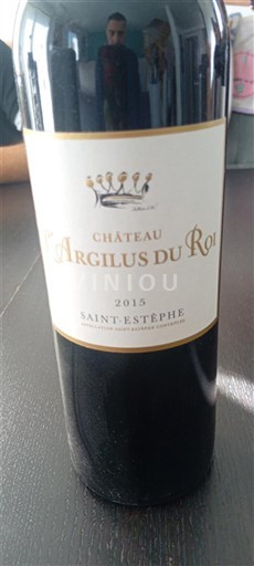 Burdeos Saint-Estèphe Château L'Argilus du Roi 2015