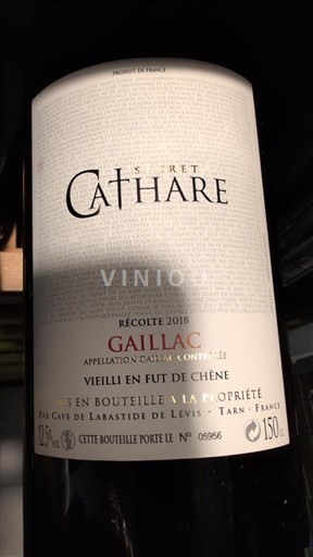 Jugozahod Gaillac Cave de Labastide de Lévis Secret Cathare 2018
