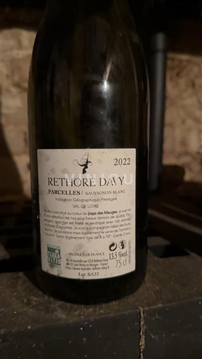 Loire Valley Réthoré Davy Parcelles 2022