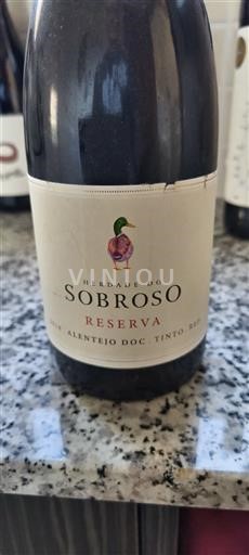 Vinos Rouge sec Reserva Herdade do Sobroso 2018 Portugal Alentejo Alentejano IGP