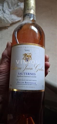 Bordeaux Sauternes Château Jean Galan 2015