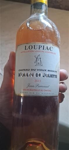 Bordeaux Loupiac Château Vieux Moulin Moulin de Juliette 2013