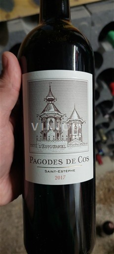 Vine Rouge sec Pagodes de Cos Château Cos Estournel 2017 Frankrig Bordeaux Saint-Estèphe AOC