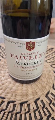 Borgogna Mercurey Domaine Faiveley La Framboisière Monopole 2023