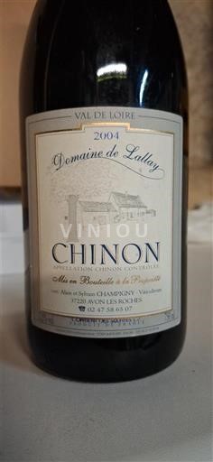 Loire Valley Chinon Domaine Lallay 2004