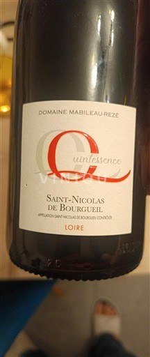 Loire-dalen Saint-Nicolas-De-Bourgueil Domaine Mabileau-Rezé Quintessence 2024