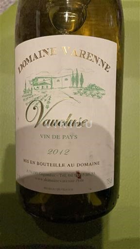 Provence, hạ lưu Rhône, Corse Vaucluse Domaine Varenne 2012