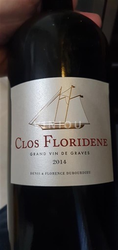 Bordeaux Graves Clos Floridène 2014