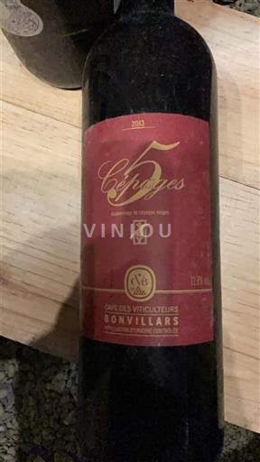 Vaud Bonvillars AOC Cave des Vignerons de Bonvillars 5 Cépages 2015