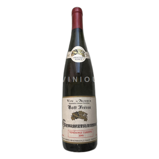 Alsace Gewurztraminer Bott Frères Vendange Tardive 2001