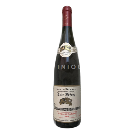 Alsace Gewurztraminer Bott Frères Vendange Tardive 2004