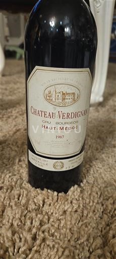 Bordeaux Haut-Médoc Château Verdignan 1987
