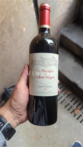 Bordeaux Saint-Estèphe Château Calon Ségur Le Marquis de Calon Ségur 2019