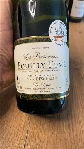 Thung lũng sông Loire Pouilly-fumé Marc Deschamps Les Porcheronnes 2017