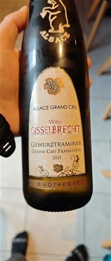 Alsace Gewurztraminer Grand Cru Château Willy Gisselbrecht Œnothèque 2021