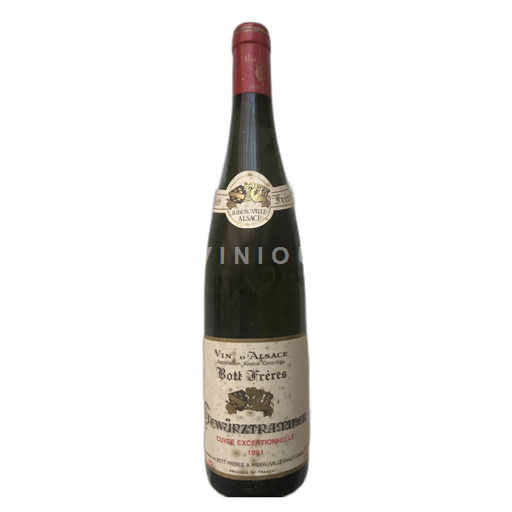 Alsace Gewurztraminer Bott Frères Réserve Personnelle 1991