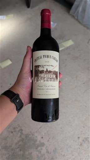 Burdeos Pessac-Léognan Chateau Pique Caillou 2020