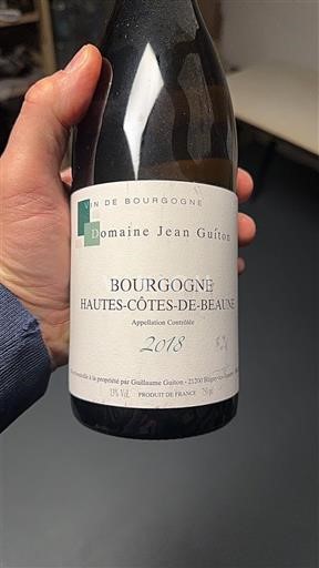 Burgundy Hautes-Côtes de Beaune Domaine Jean Guiton 2018