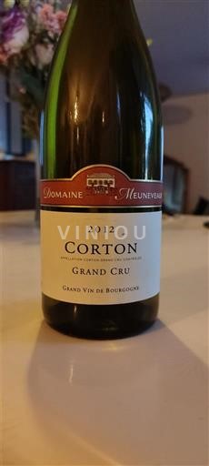 Bourgogne Corton Grand Cru Domaine Meuneveaux 2012