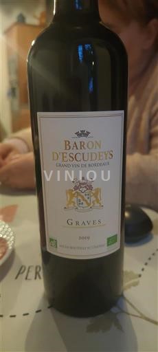 Bordeaux Graves Baron Escudeys 2019