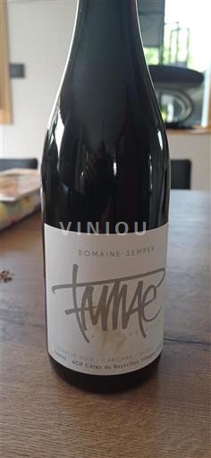 Vin Rouge sec Famae Domaine Semper 2023 France Roussillon Côtes du Roussillon Villages AOC