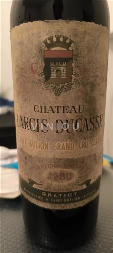 Bordeaux Saint-Émilion Grand Cru Grand Cru Classé Château Larcis Ducasse 1980
