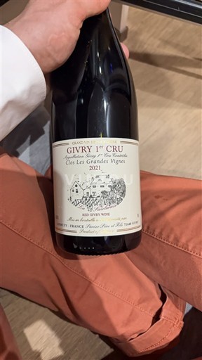 Borgoña Givry Premier Cru Domaine Ragot Clos Les Grandes Vignes 2021