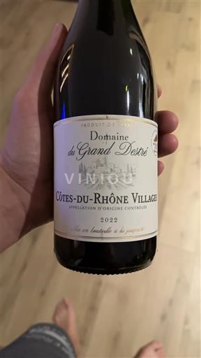 Thung lũng Rhône Côtes-du-rhône-villages Domaine Grand Destré 2022
