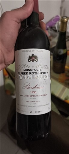 Bordeaux Monopole's Alfred Rothschild 1990