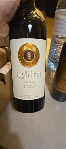 Burdeos Saint-Émilion Gran Cru Grand Cru Château Quintus 2018