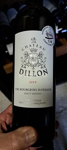 Bordeaux Haut-Médoc Cru Bourgeois Supérieur Château Dillon 2019