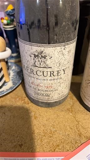 Burgundi Mercurey Nicolas 1979