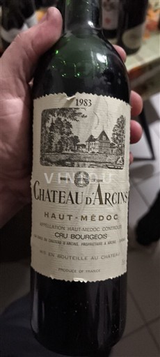 Bordeaux Haut-Médoc Château Arcins 1983