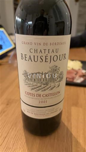 Bordeaux Không được chỉ định Château Beauséjour 2001