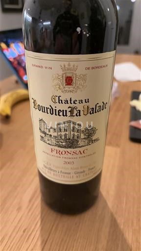 Bordeaux Fronsac Château Lourdieu La Valade 2003