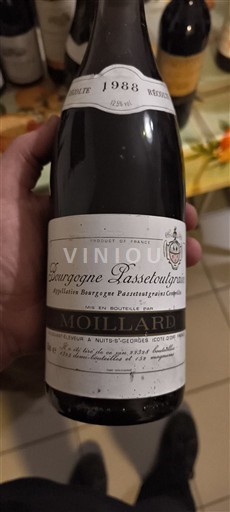 Borgoña Borgoña-passetoutgrain Moillard Réserve 1988
