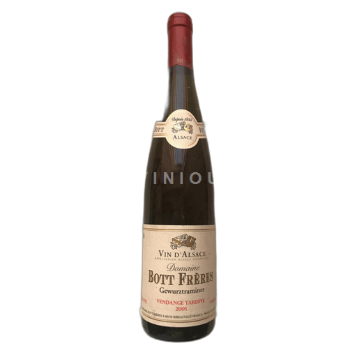 Alsace Gewurztraminer Bott Frères Vendange Tardive 2005
