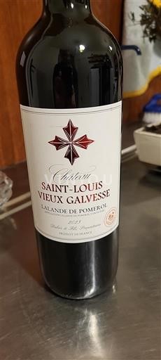 Bordeaux Lalande-de-Pomerol Château Saint-Louis Vieux Galvesse Icke årgångsbetecknad