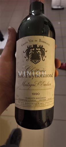 Bordeaux Montagne-saint-émilion Château Roc Puynormond 1990