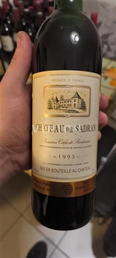 Bordeaux Margaux Château Sadran 1993
