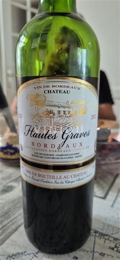 Bordeaux Château Hautes Graves 2023