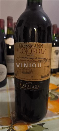 Bordeaux Kressmann Monopole 1994