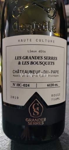 Rhône Valley Châteauneuf-du-Pape Grandes Serres Lieux-dits Les Grandes Serres & Les Bosquets 2019