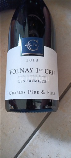 Bourgogne Không được chỉ định Premier Cru Charles Père & Fille Les Fremiets 2018