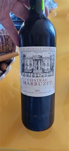 Bordeaux Saint-Estèphe Château Marbuzet 2001