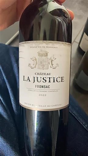 Bordeaux Fronsac Château La Justice 2022